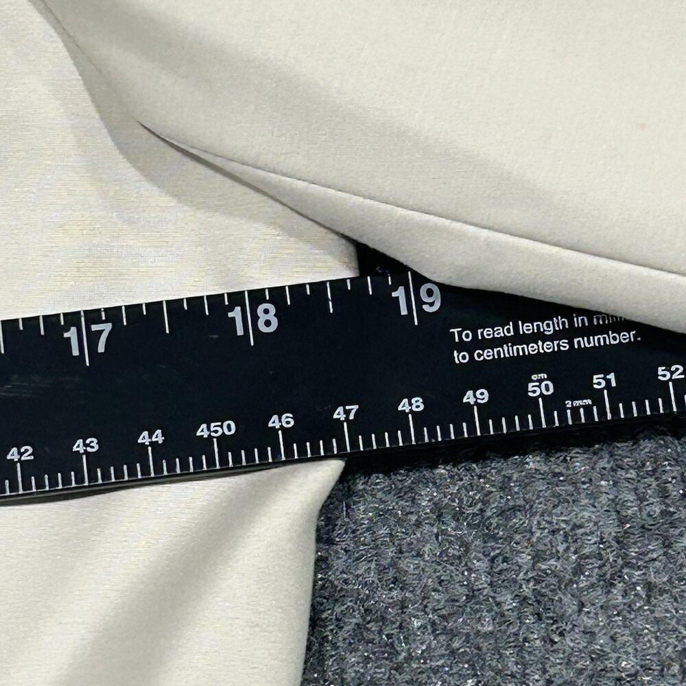 Brooks Brothers 8 Cream Stretch Cotton Trench Coat Jacket 100% Silk Lined - Picture 5 of 10